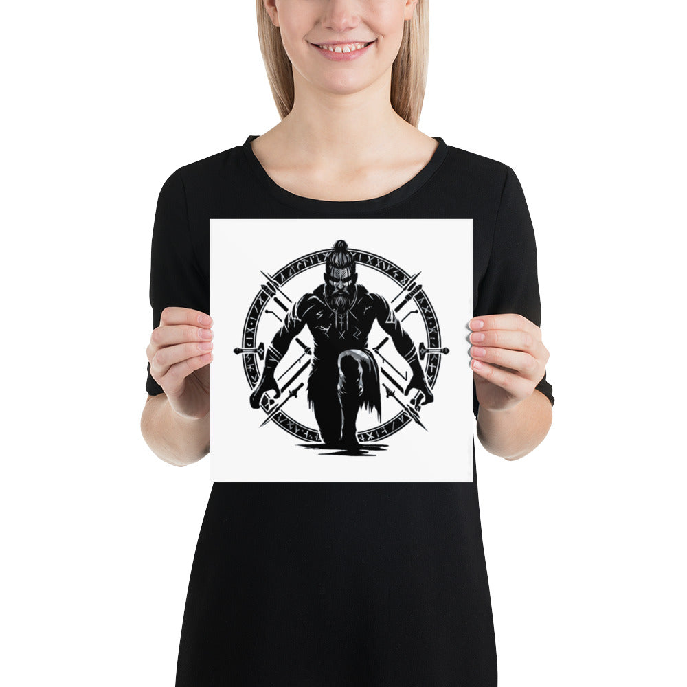 Viking Watchman - Enhanced Matte Framed Poster Talisman Valhalla Design