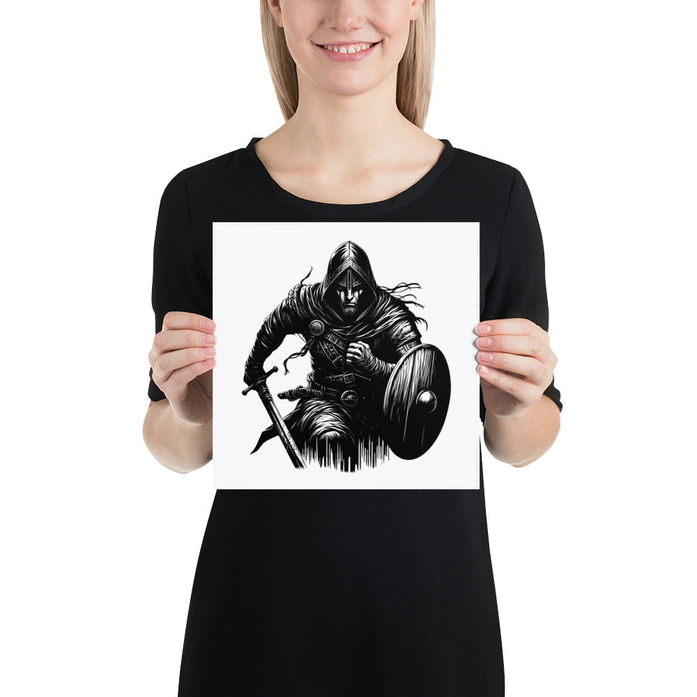 Viking Soldier - Enhanced Matte Framed Poster Talisman Valhalla Design