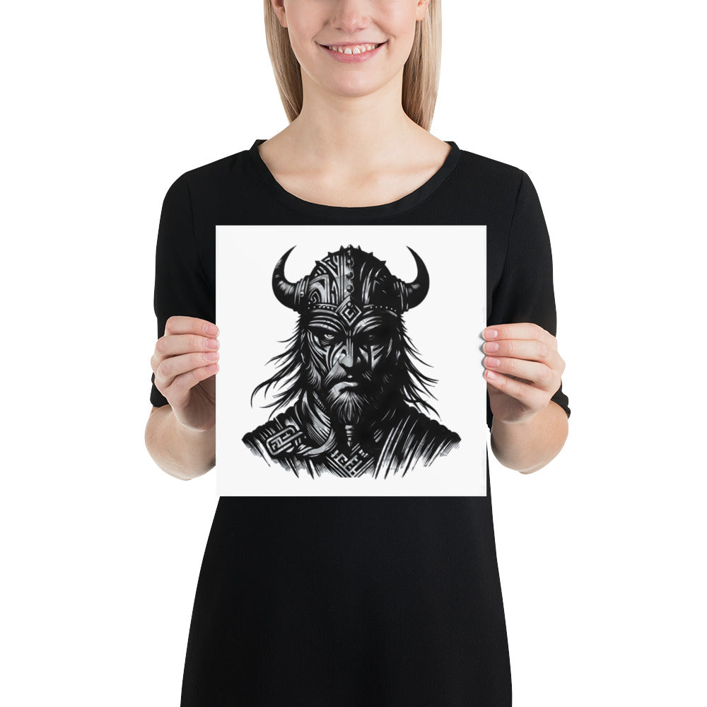 Viking Valour - Enhanced Matte Framed Poster Talisman Valhalla Design