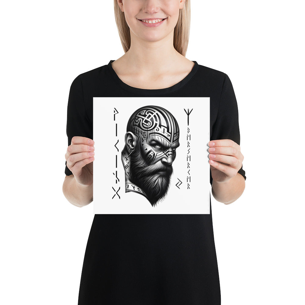 Viking Focus - Enhanced Matte Framed Poster Talisman Valhalla Design