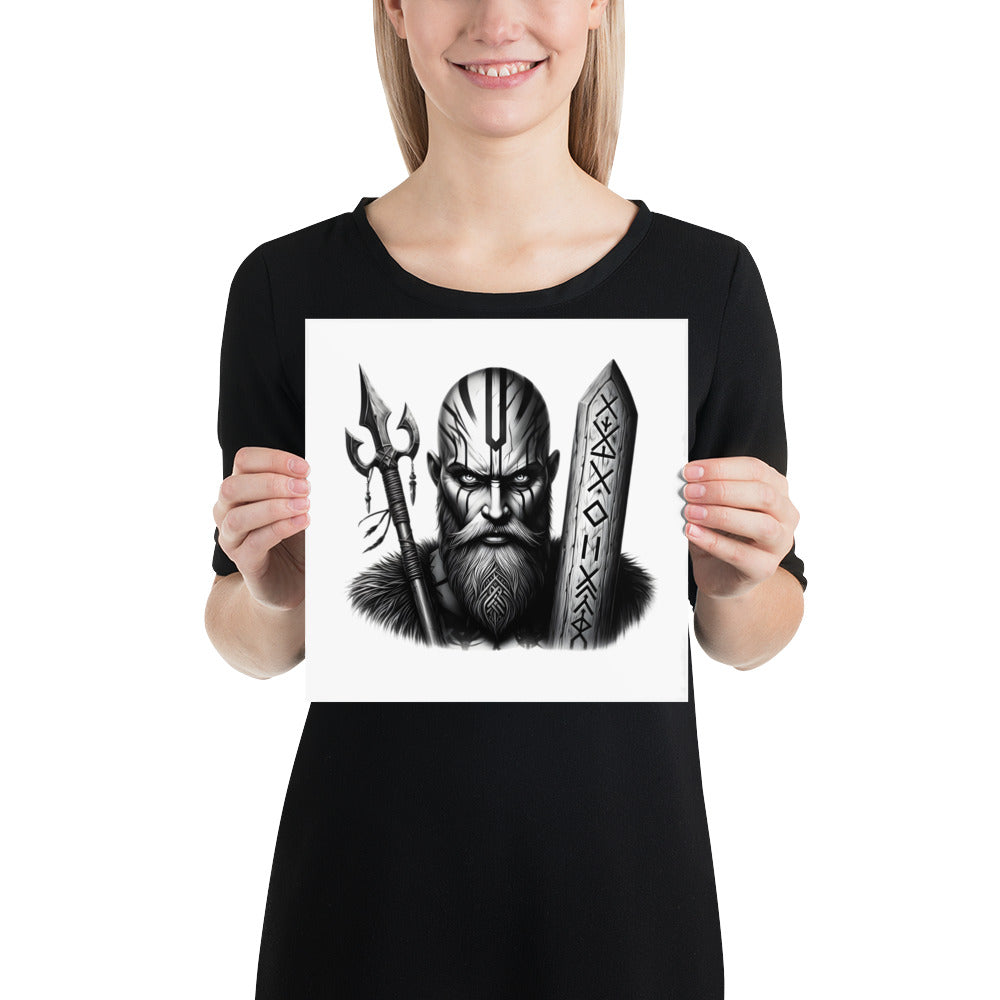 Viking Strength - Enhanced Matte Framed Poster Talisman Valhalla Design