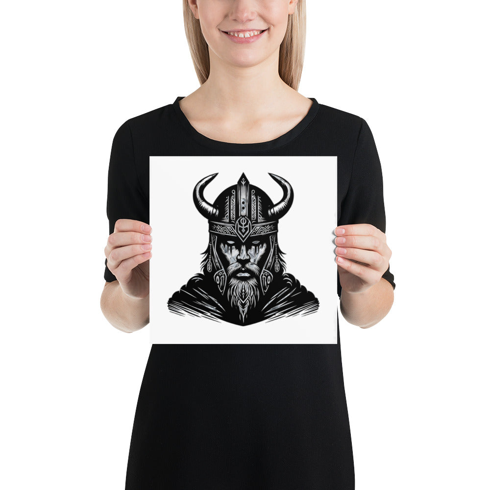 Viking Iron Will - Enhanced Matte Framed Poster Talisman Valhalla Design