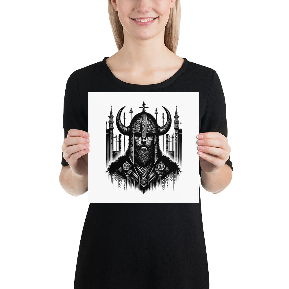 Viking Resolve - Enhanced Matte Framed Poster Talisman Valhalla Design