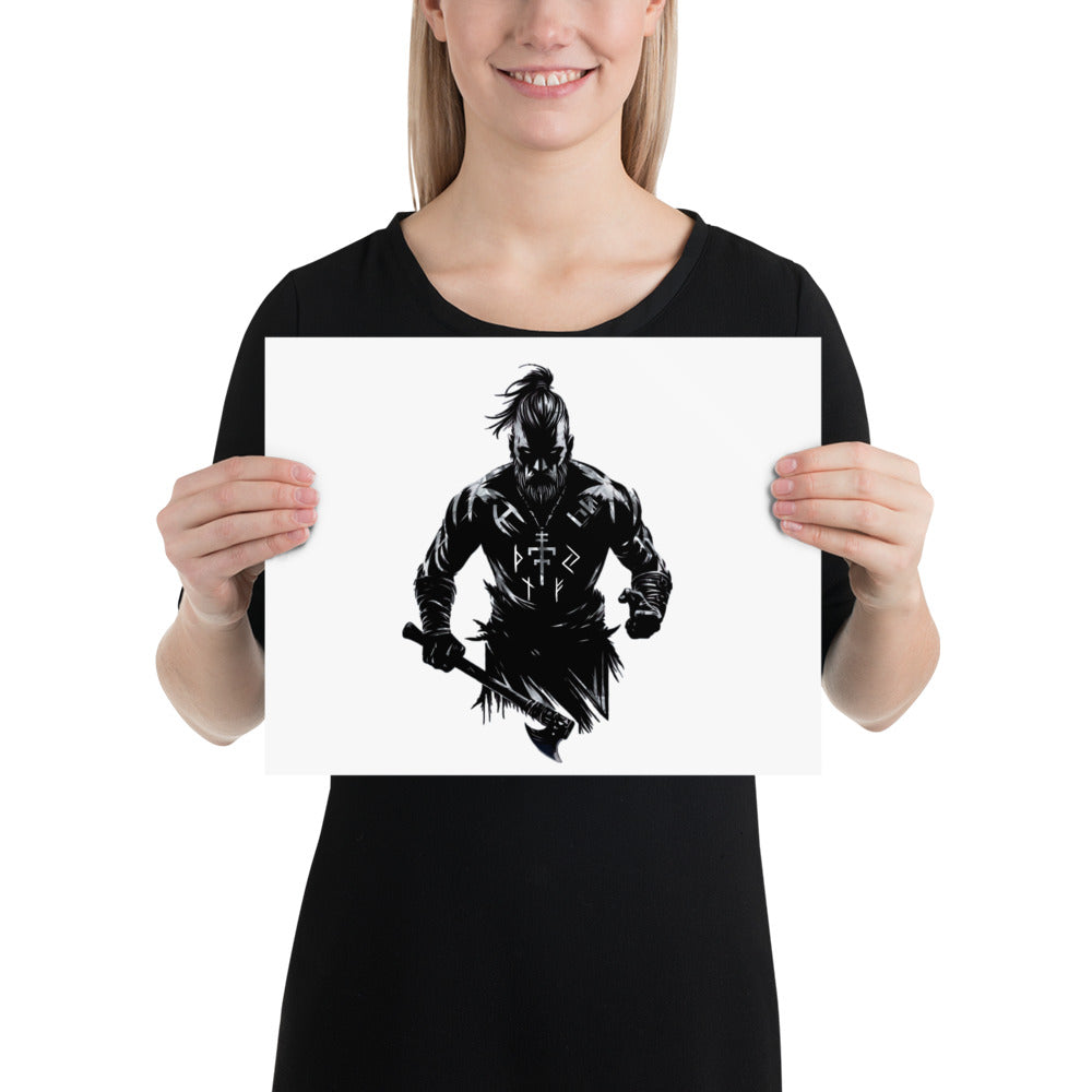 Viking Frenzy - Enhanced Matte Framed Poster Talisman Valhalla Design