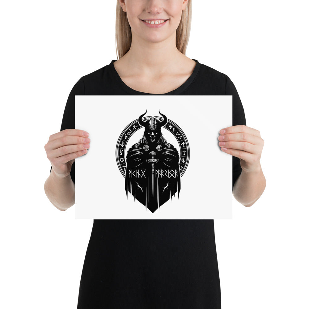 Viking Seer - Enhanced Matte Framed Poster Talisman Valhalla Design