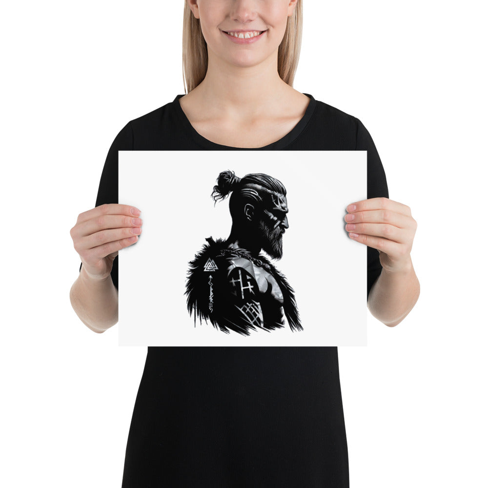 Viking Resilience - Enhanced Matte Framed Poster Talisman Valhalla Design