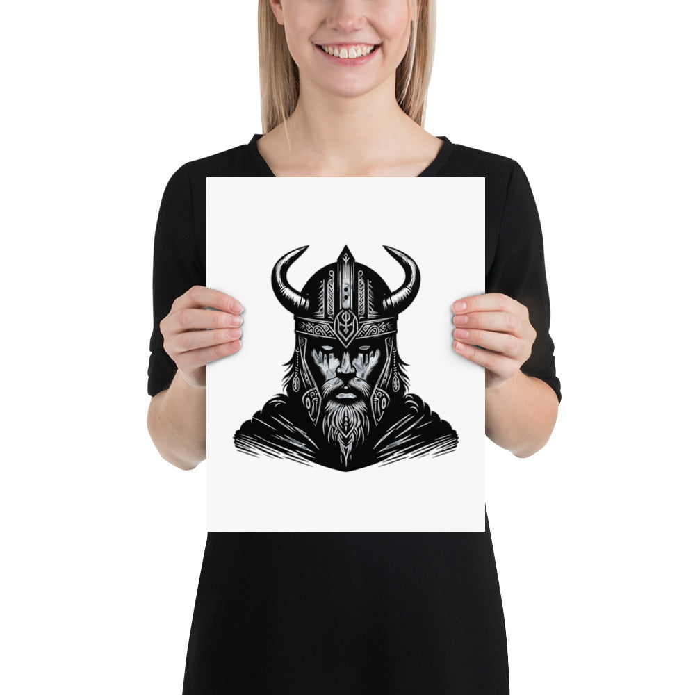 Viking Iron Will - Enhanced Matte Framed Poster Talisman Valhalla Design