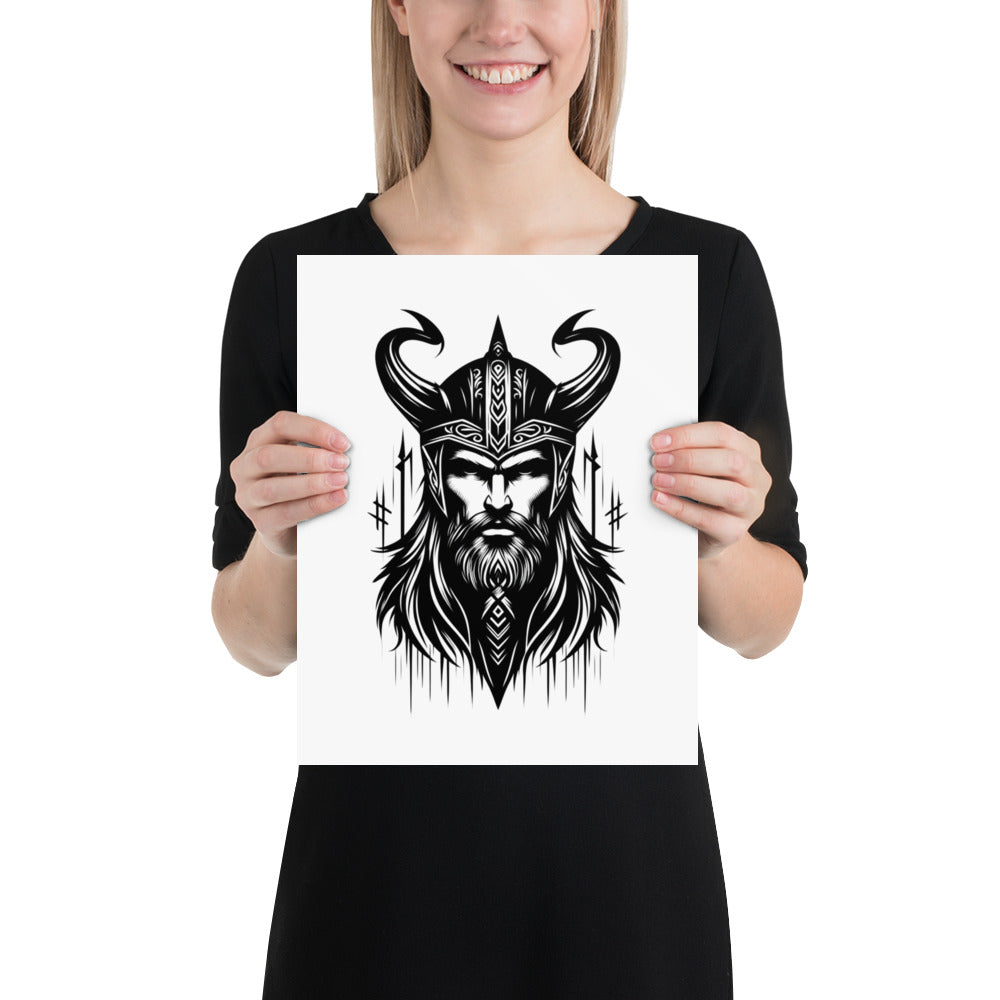 Viking Zeal - Enhanced Matte Framed Poster Talisman Valhalla Design