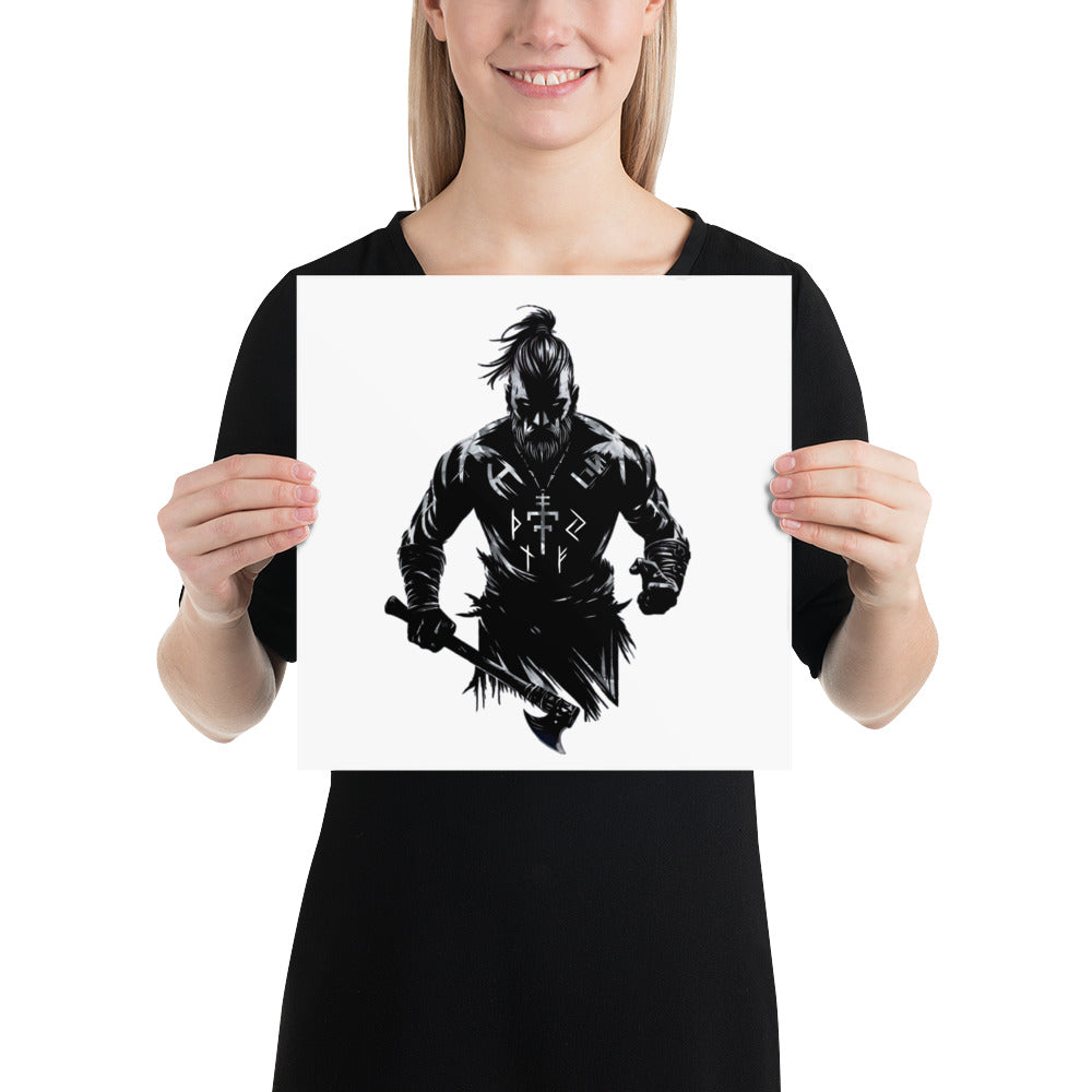 Viking Frenzy - Enhanced Matte Framed Poster Talisman Valhalla Design