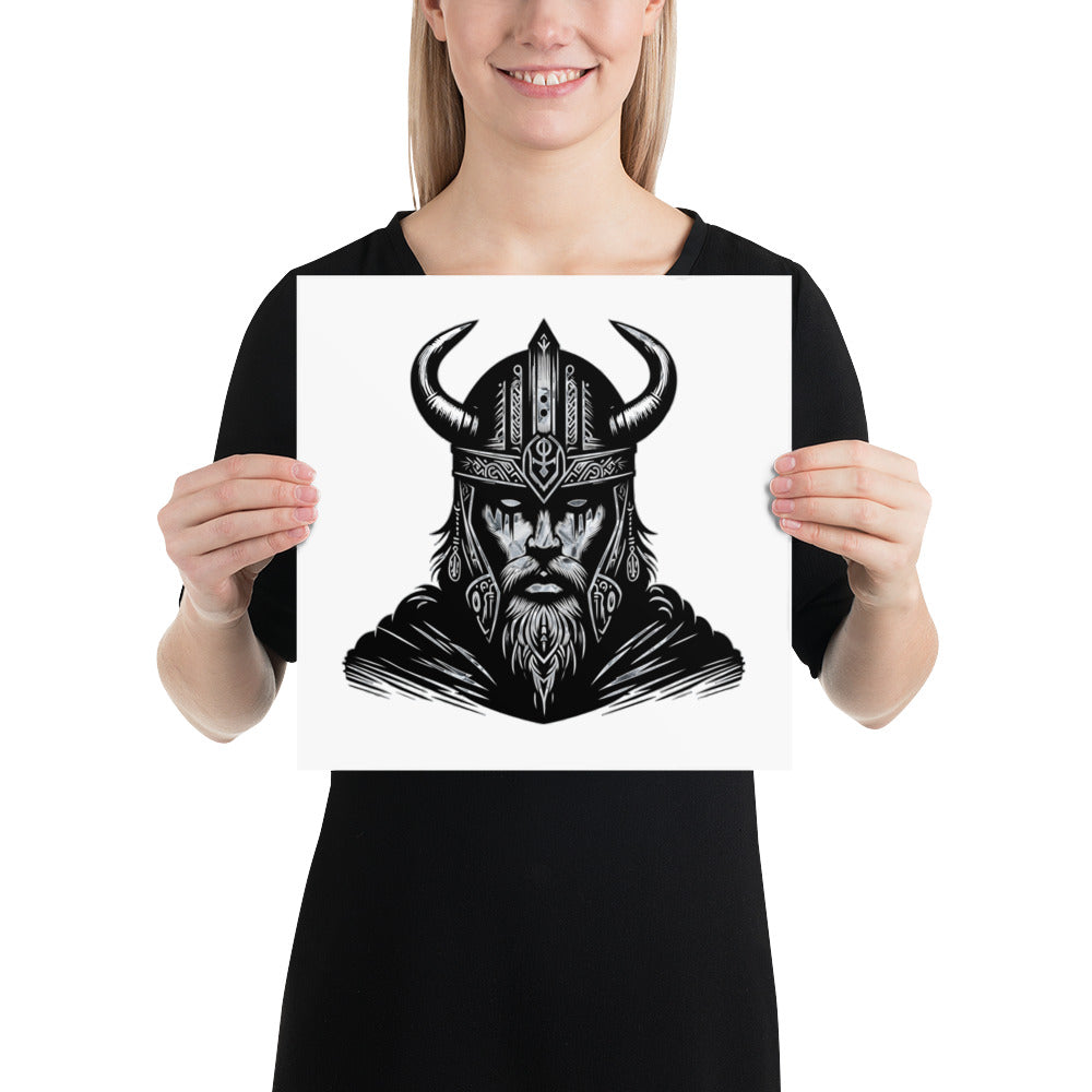 Viking Iron Will - Enhanced Matte Framed Poster Talisman Valhalla Design