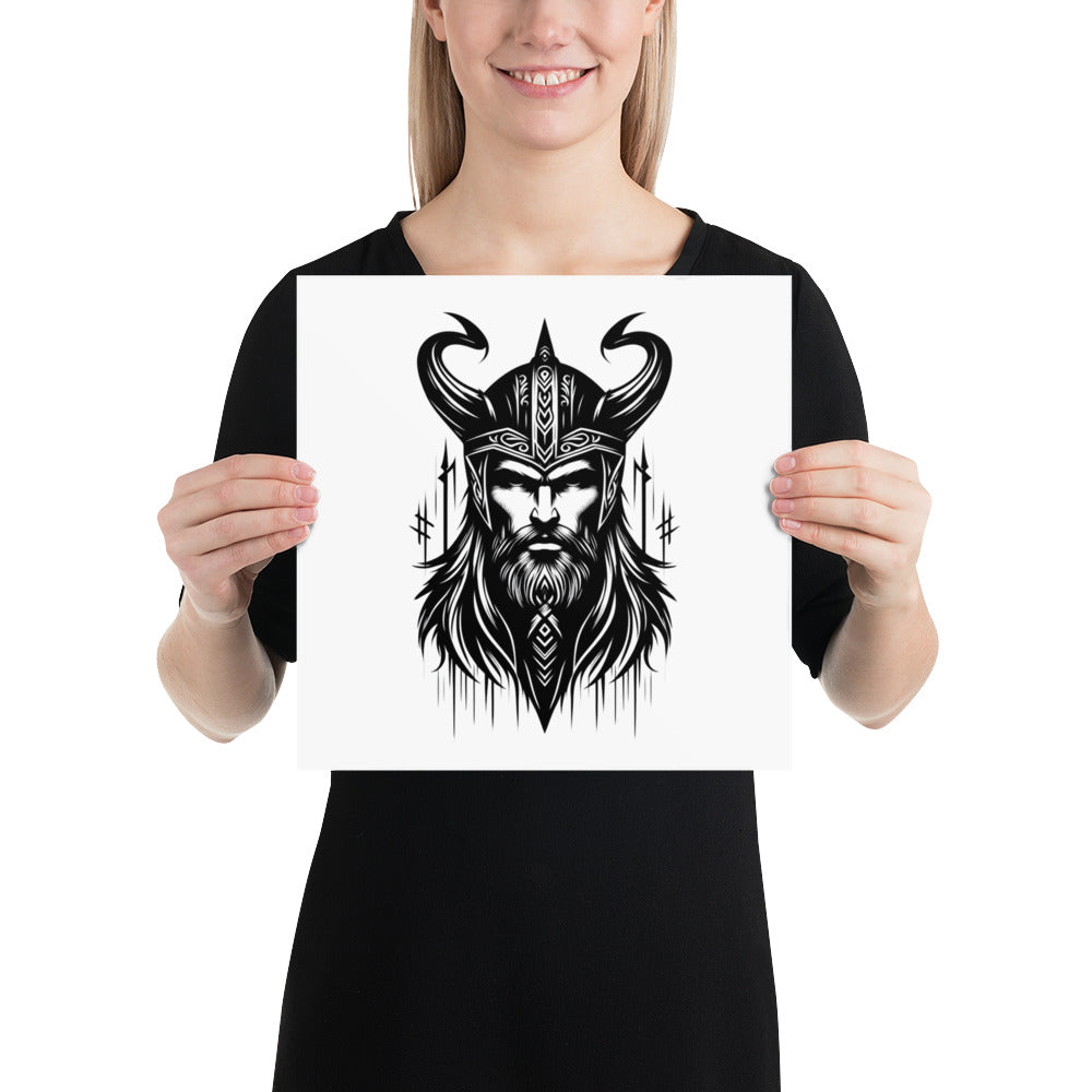 Viking Zeal - Enhanced Matte Framed Poster Talisman Valhalla Design