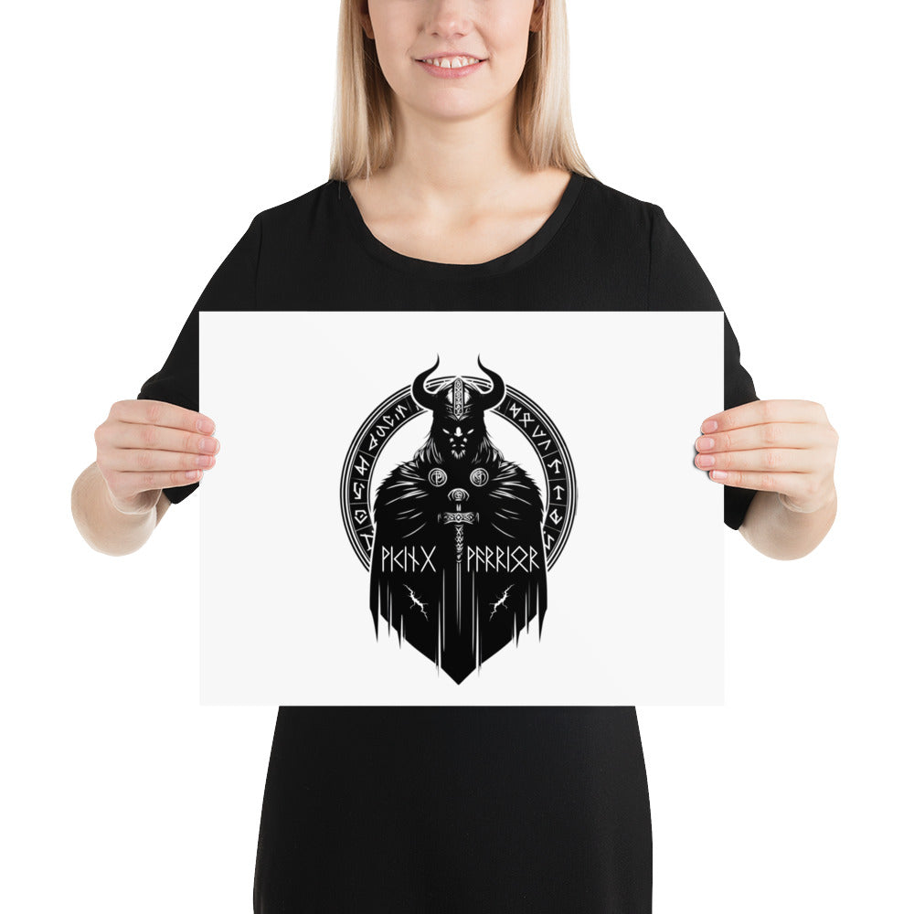 Viking Seer - Enhanced Matte Framed Poster Talisman Valhalla Design