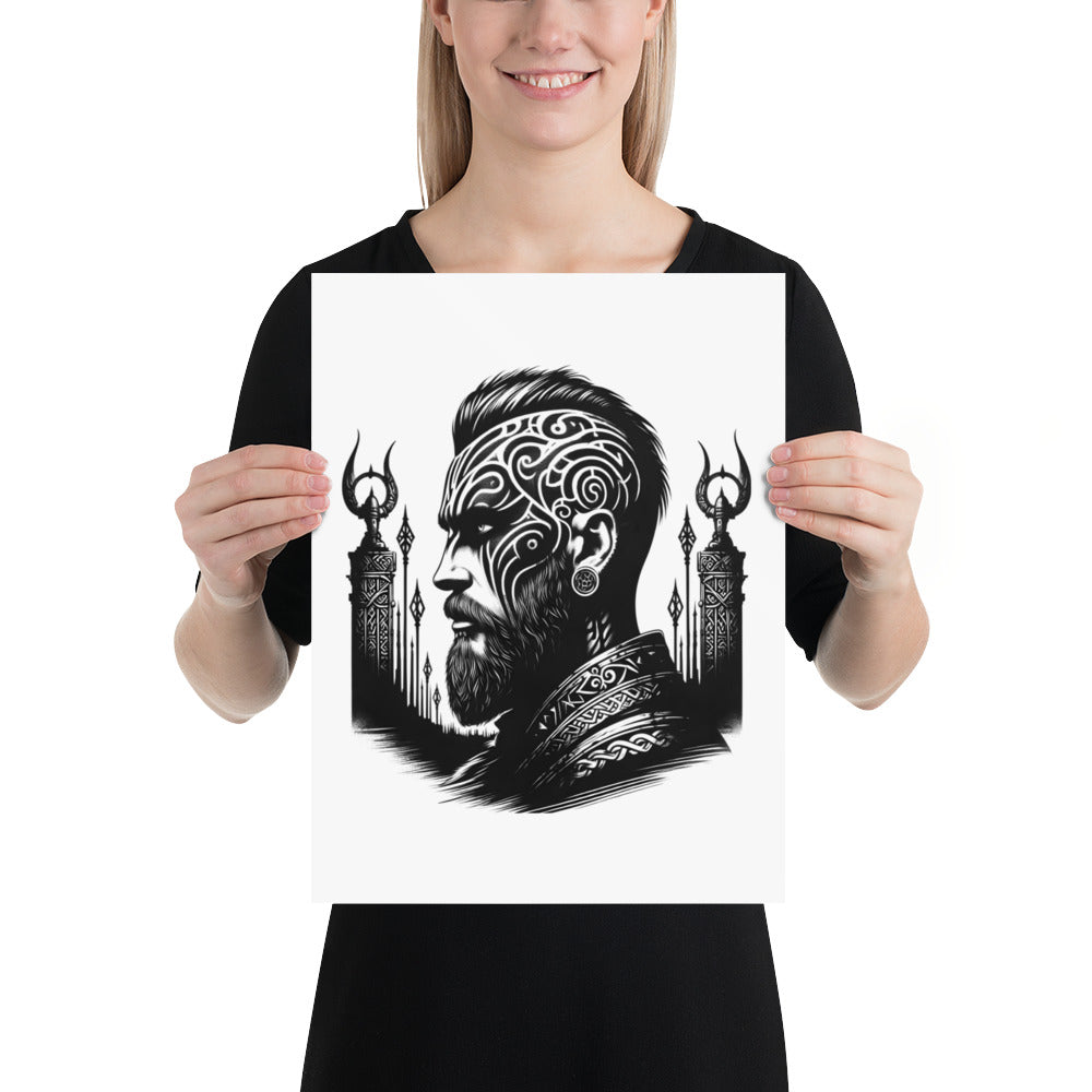 Viking Spirit - Enhanced Matte Framed Poster Talisman Valhalla Design