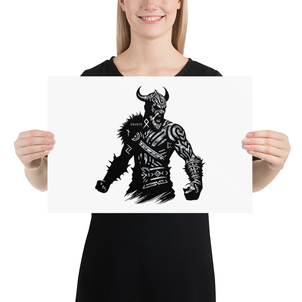 Viking Berserker - Enhanced Matte Framed Poster Talisman Valhalla Design