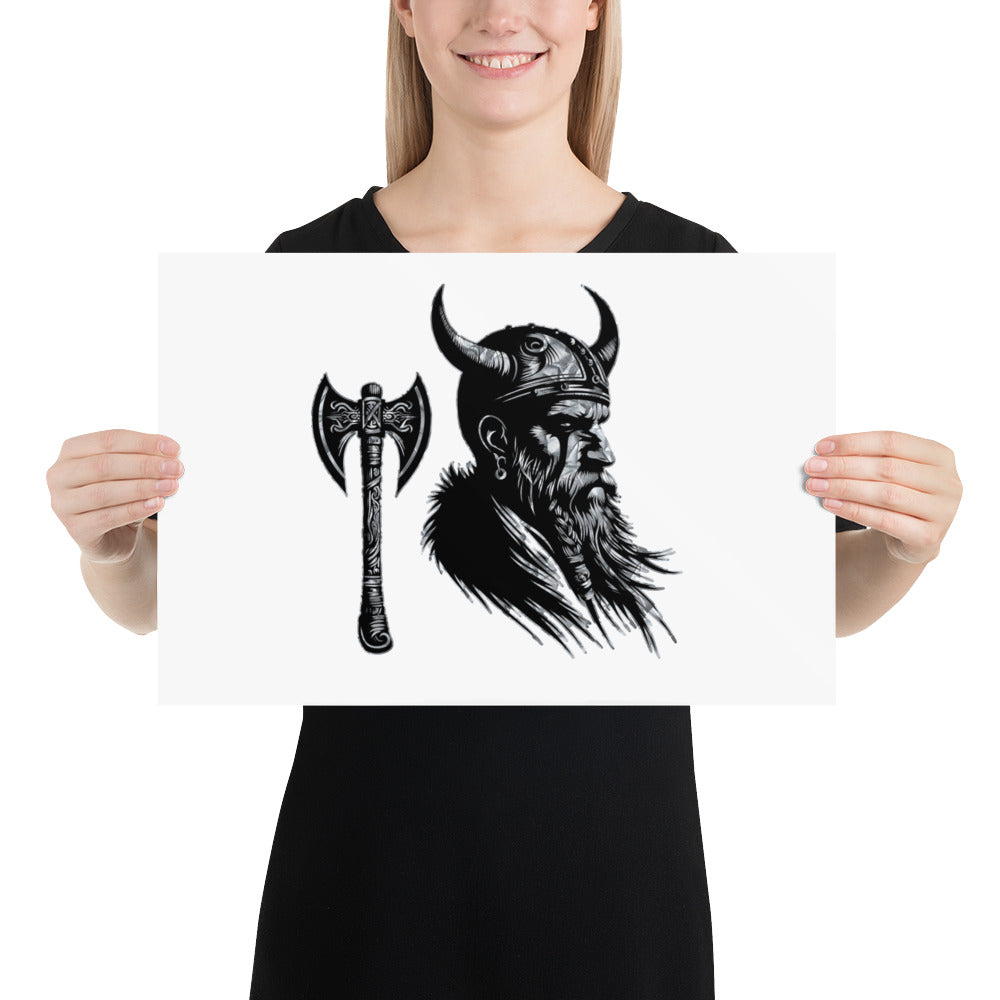 Viking Knowledge - Enhanced Matte Framed Poster Talisman Valhalla Design