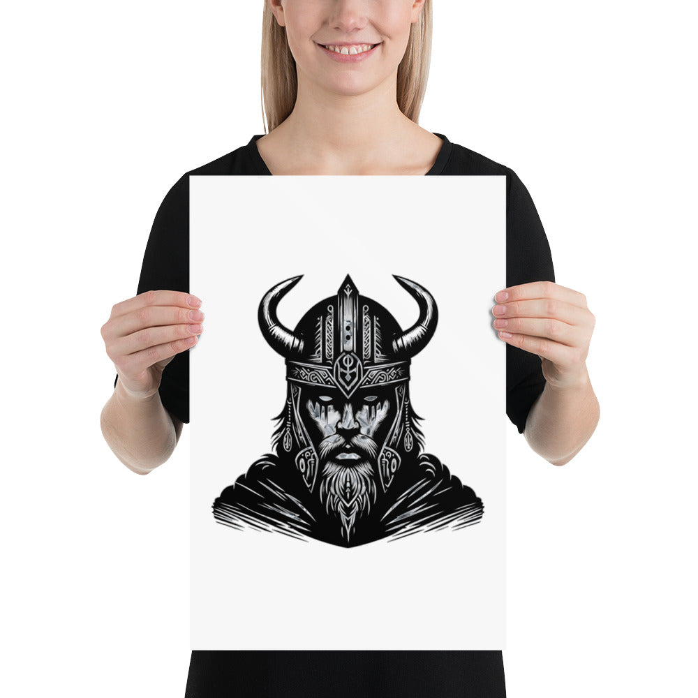 Viking Iron Will - Enhanced Matte Framed Poster Talisman Valhalla Design