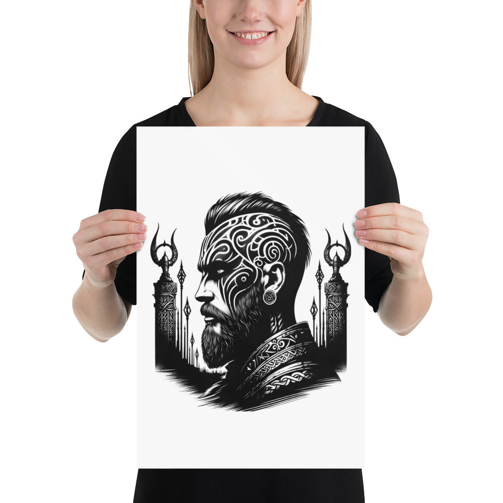 Viking Spirit - Enhanced Matte Framed Poster Talisman Valhalla Design