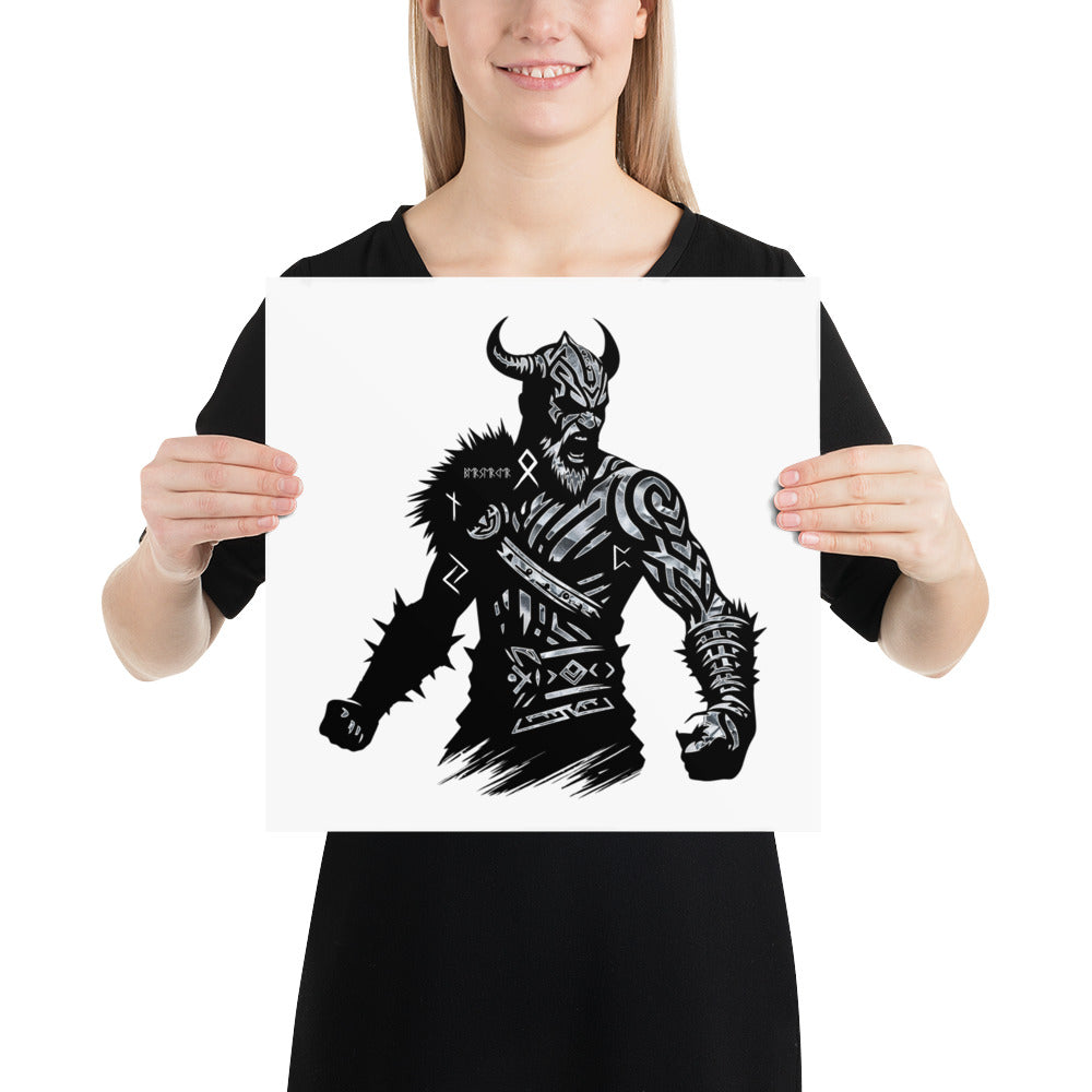 Viking Berserker - Enhanced Matte Framed Poster Talisman Valhalla Design