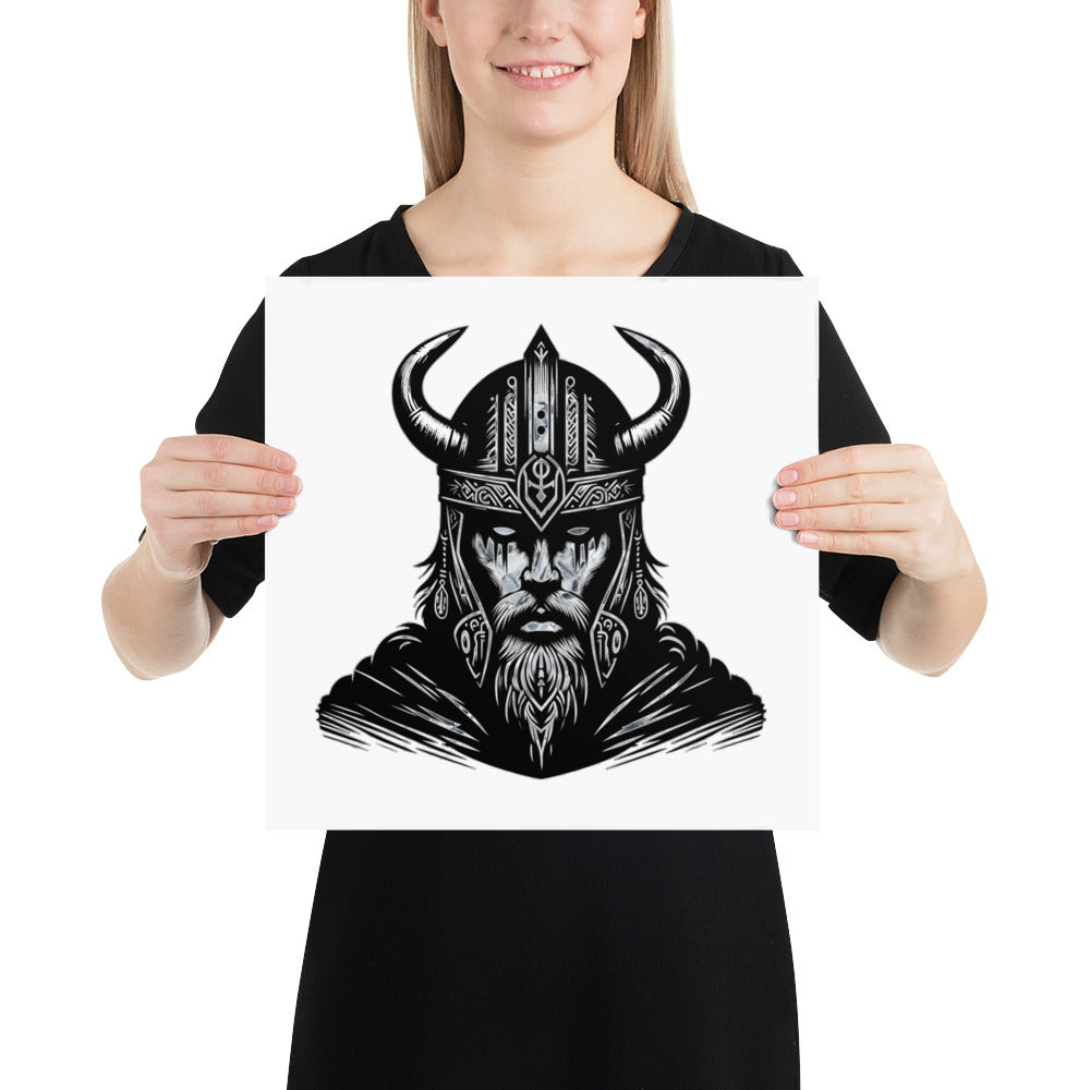 Viking Iron Will - Enhanced Matte Framed Poster Talisman Valhalla Design