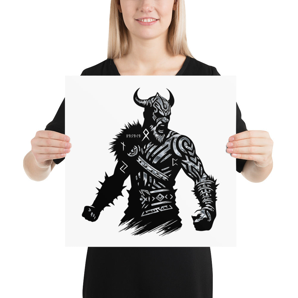 Viking Berserker - Enhanced Matte Framed Poster Talisman Valhalla Design