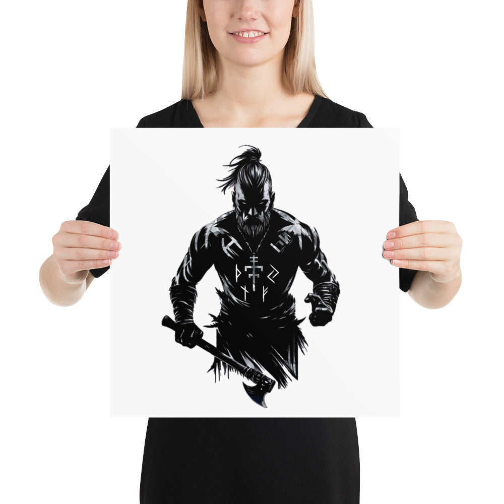 Viking Frenzy - Enhanced Matte Framed Poster Talisman Valhalla Design