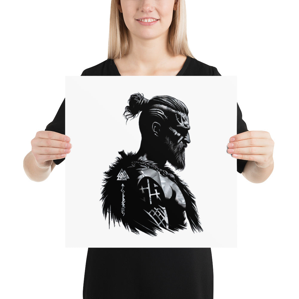 Viking Resilience - Enhanced Matte Framed Poster Talisman Valhalla Design