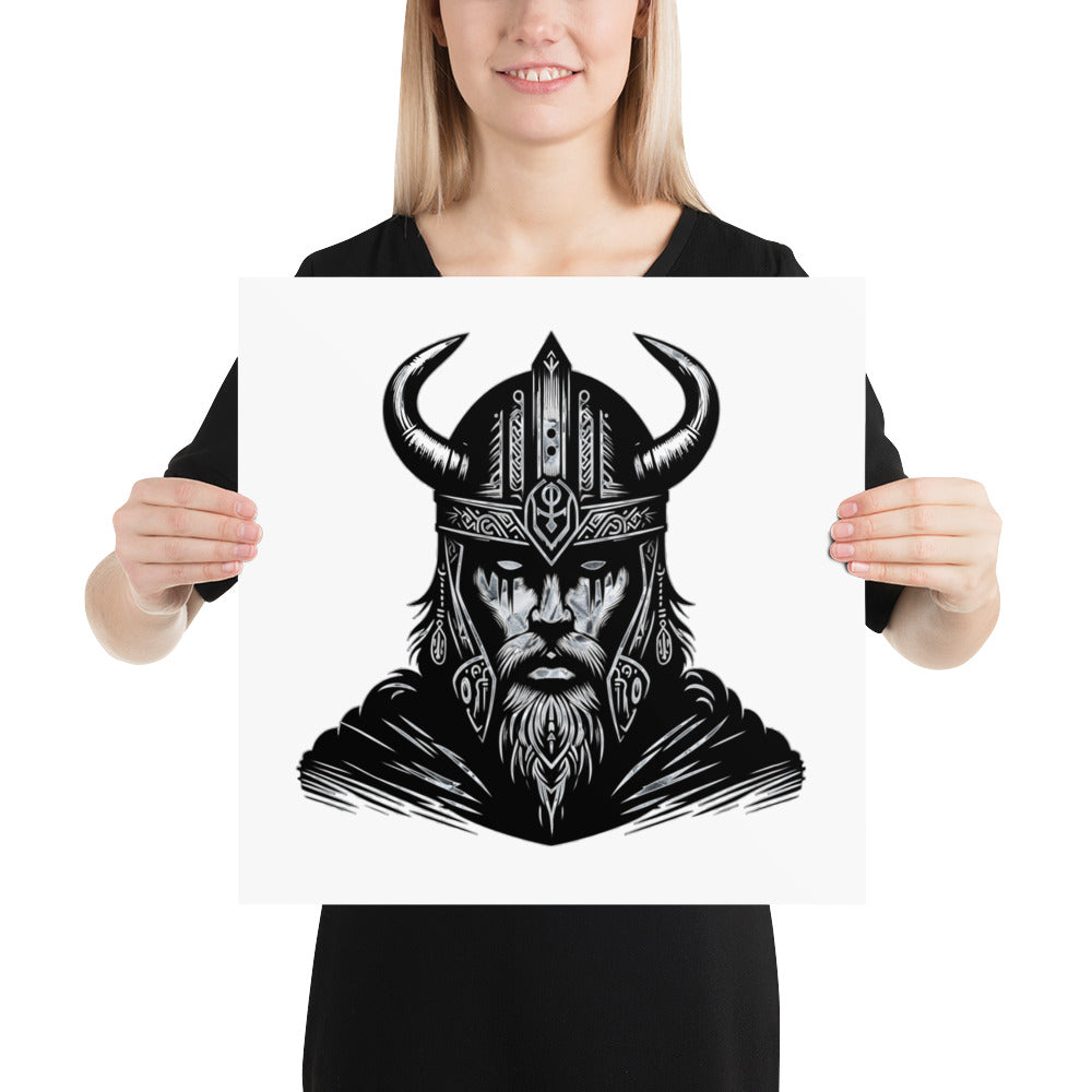 Viking Iron Will - Enhanced Matte Framed Poster Talisman Valhalla Design