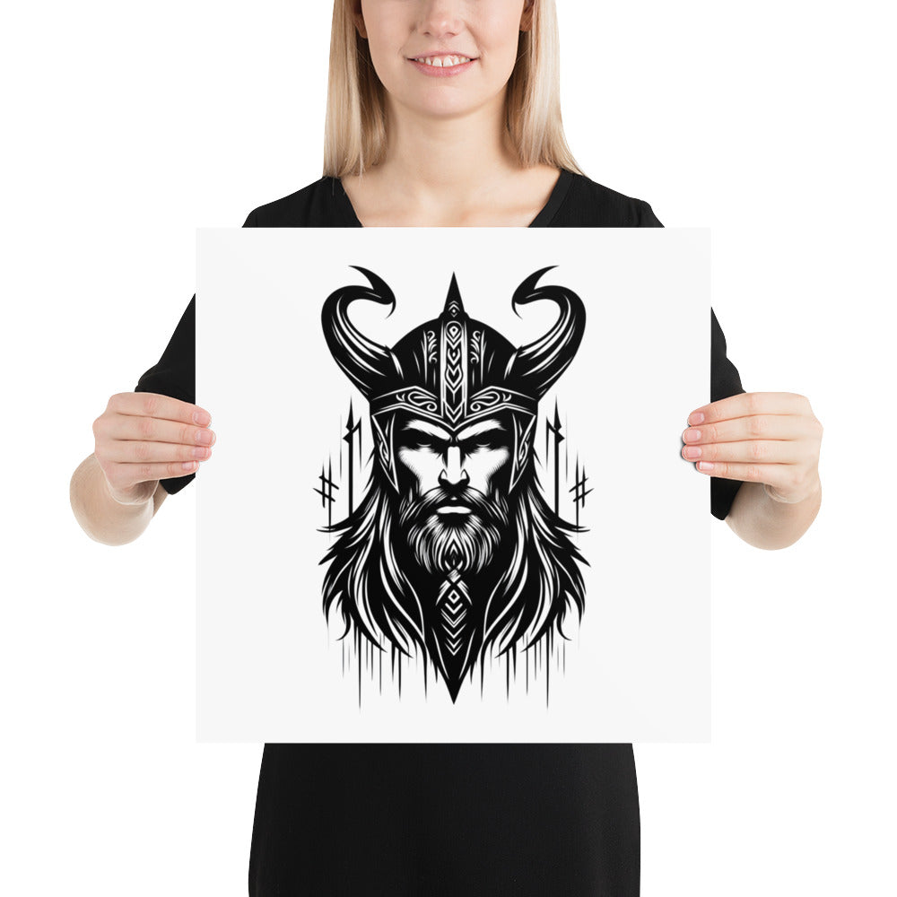 Viking Zeal - Enhanced Matte Framed Poster Talisman Valhalla Design