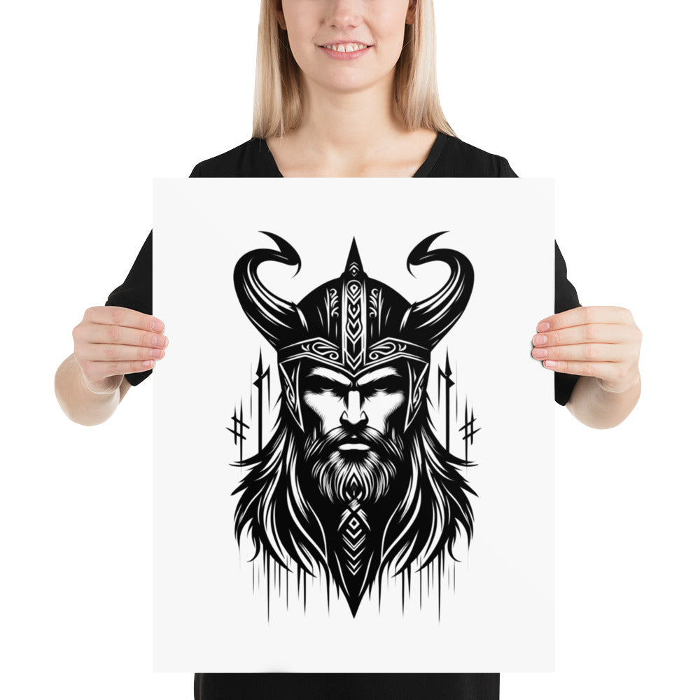 Viking Zeal - Enhanced Matte Framed Poster Talisman Valhalla Design