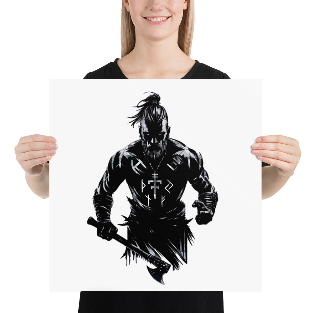 Viking Frenzy - Enhanced Matte Framed Poster Talisman Valhalla Design