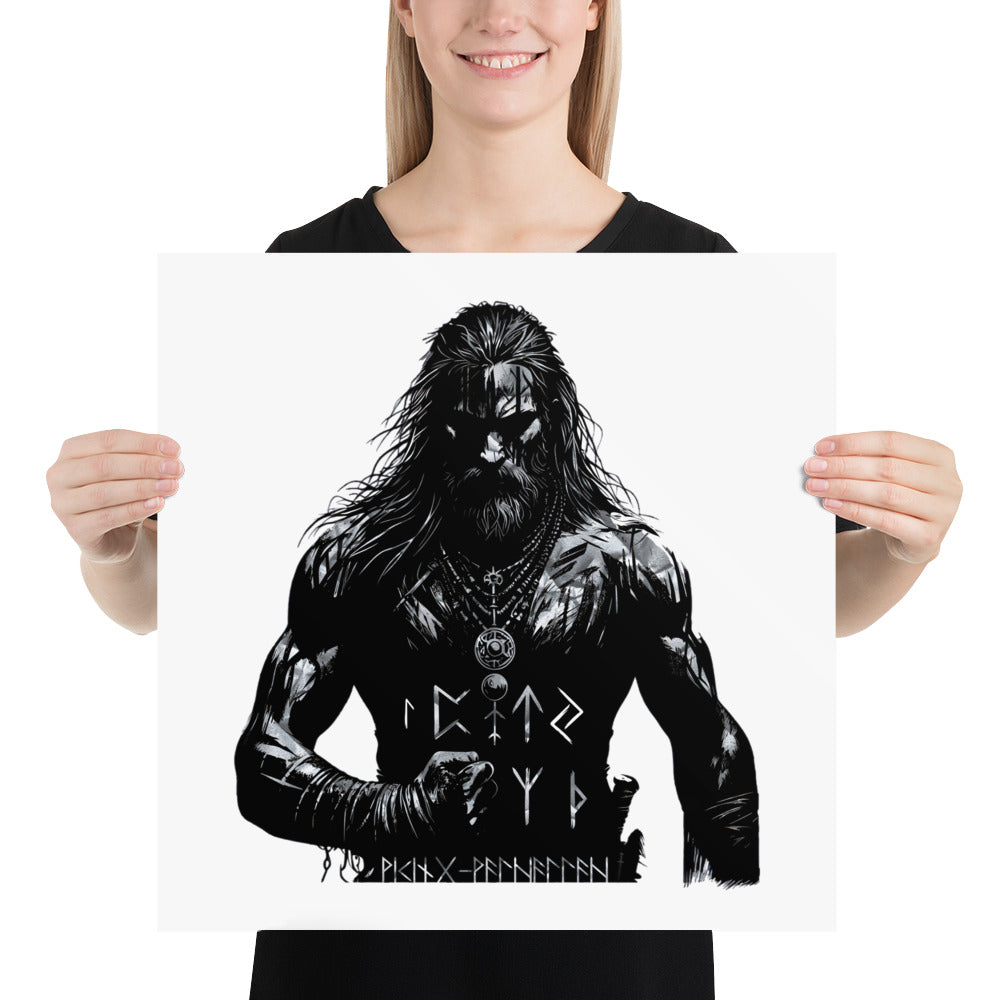 Viking Conviction - Enhanced Matte Framed Poster Talisman Valhalla Design