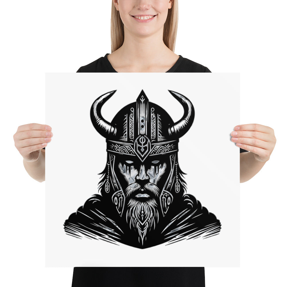 Viking Iron Will - Enhanced Matte Framed Poster Talisman Valhalla Design