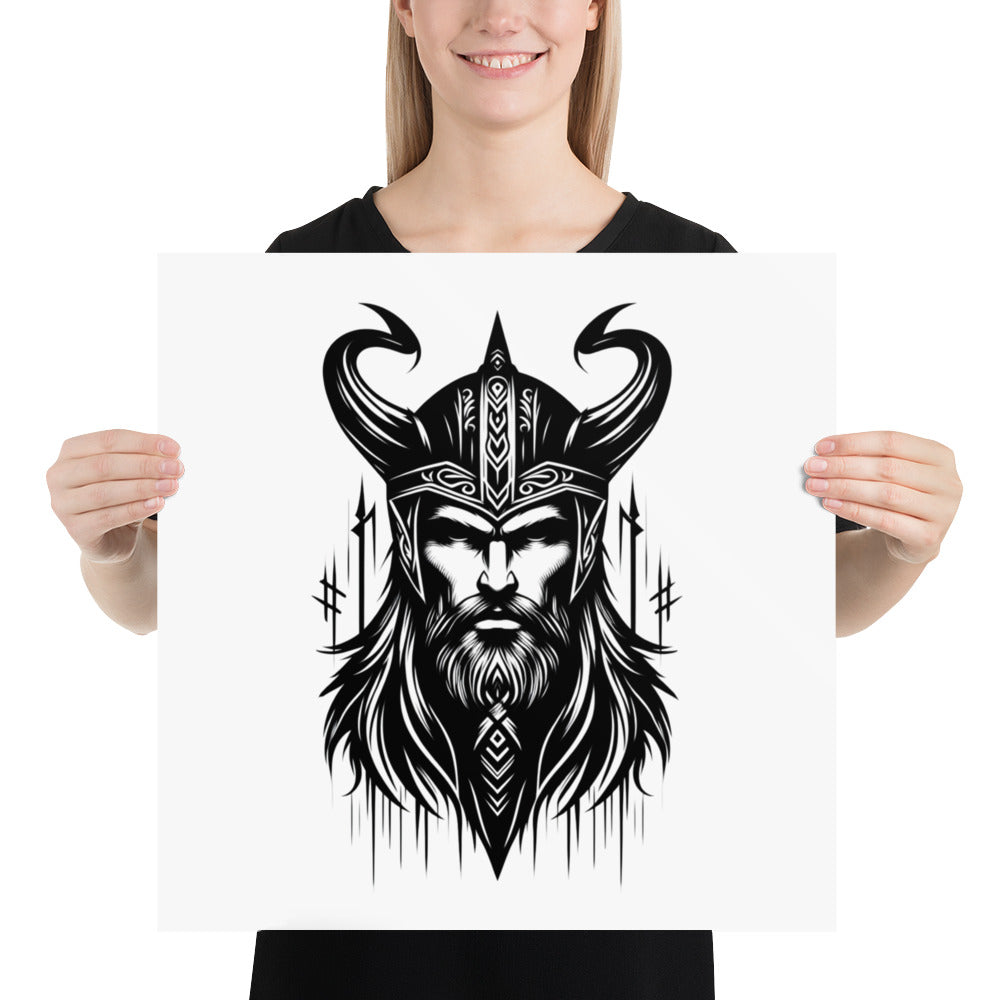 Viking Zeal - Enhanced Matte Framed Poster Talisman Valhalla Design