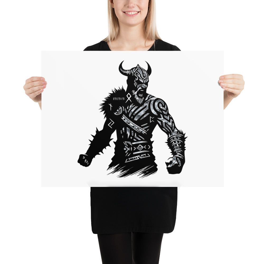 Viking Berserker - Enhanced Matte Framed Poster Talisman Valhalla Design