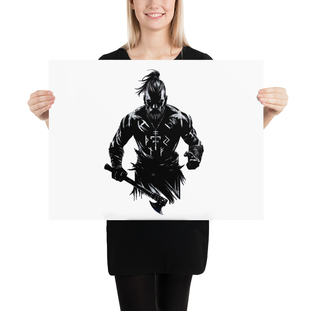 Viking Frenzy - Enhanced Matte Framed Poster Talisman Valhalla Design