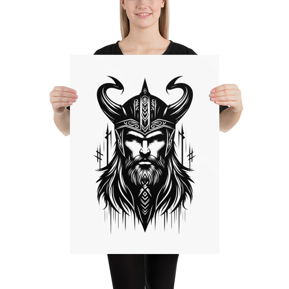 Viking Zeal - Enhanced Matte Framed Poster Talisman Valhalla Design