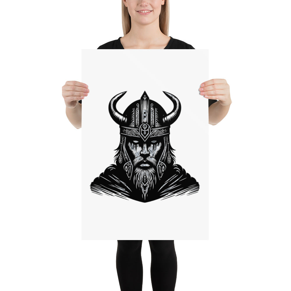 Viking Iron Will - Enhanced Matte Framed Poster Talisman Valhalla Design