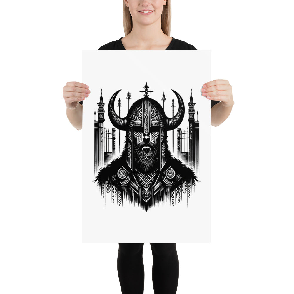 Viking Resolve - Enhanced Matte Framed Poster Talisman Valhalla Design