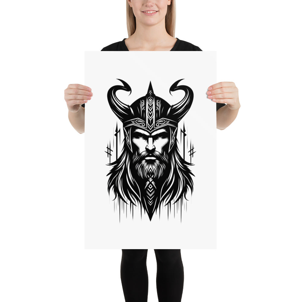 Viking Zeal - Enhanced Matte Framed Poster Talisman Valhalla Design