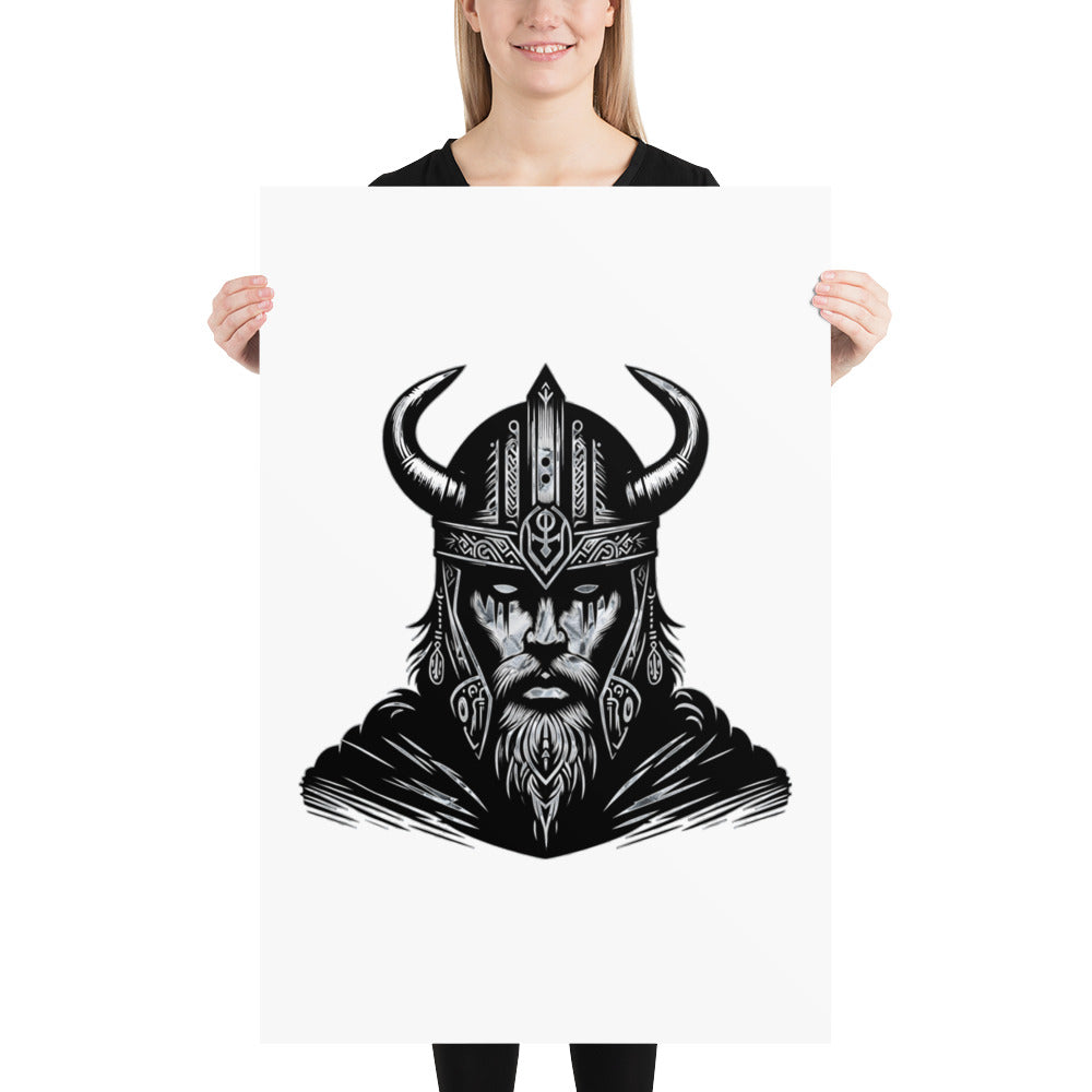 Viking Iron Will - Enhanced Matte Framed Poster Talisman Valhalla Design