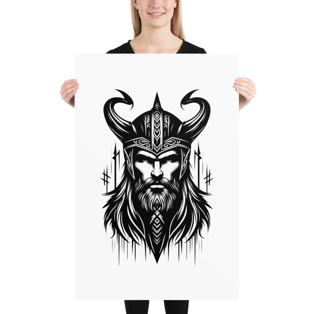 Viking Zeal - Enhanced Matte Framed Poster Talisman Valhalla Design