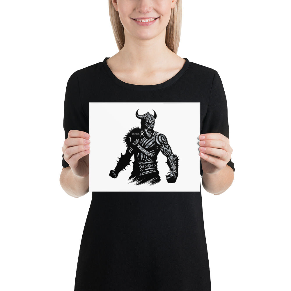 Viking Berserker - Enhanced Matte Framed Poster Talisman Valhalla Design