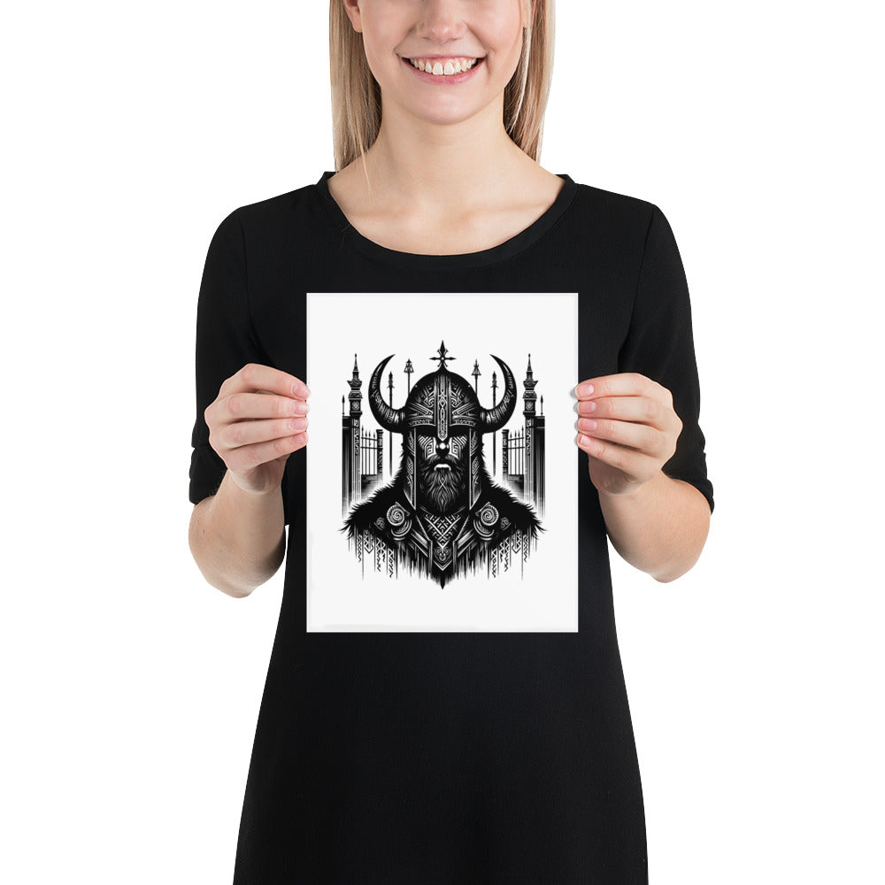 Viking Resolve - Enhanced Matte Framed Poster Talisman Valhalla Design