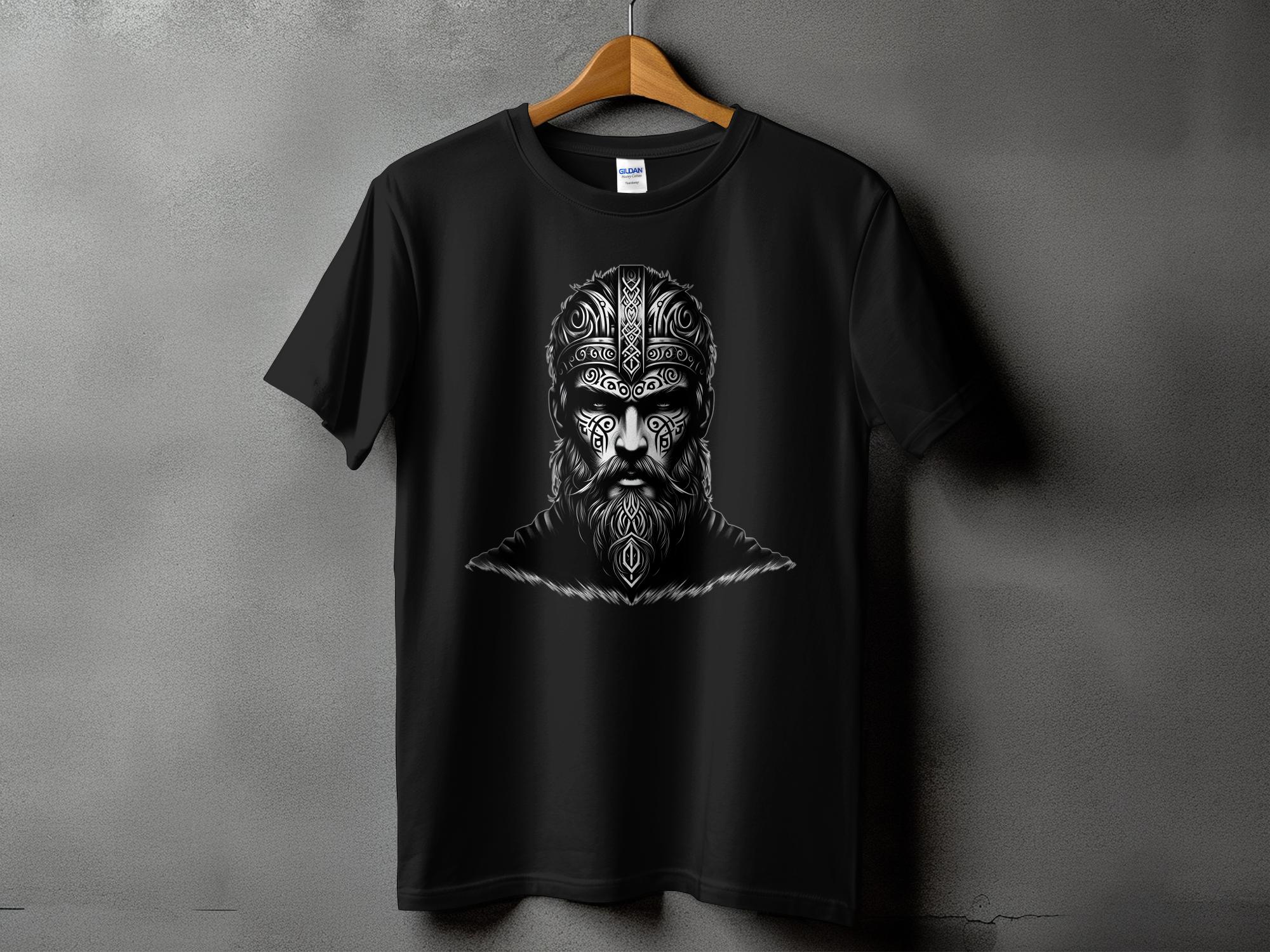 Viking Unyielding - Coloured Gildan T Shirt Realistic Norse Talisman Men Women Unisex Valhalla Tee Graphic Design