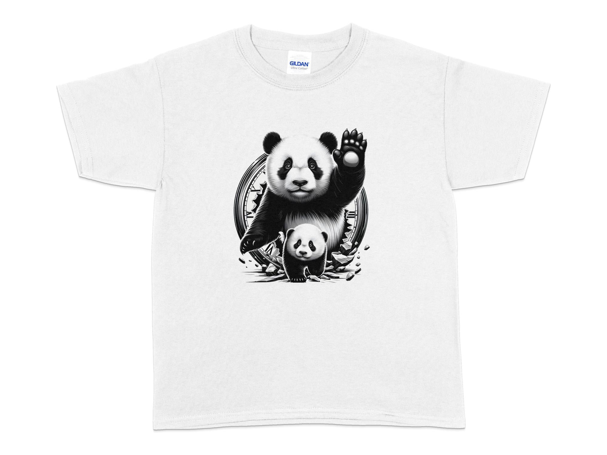 Panda - Coloured Kids T-Shirt Realistic Animal Talisman Unisex Cute Tee Graphic Design