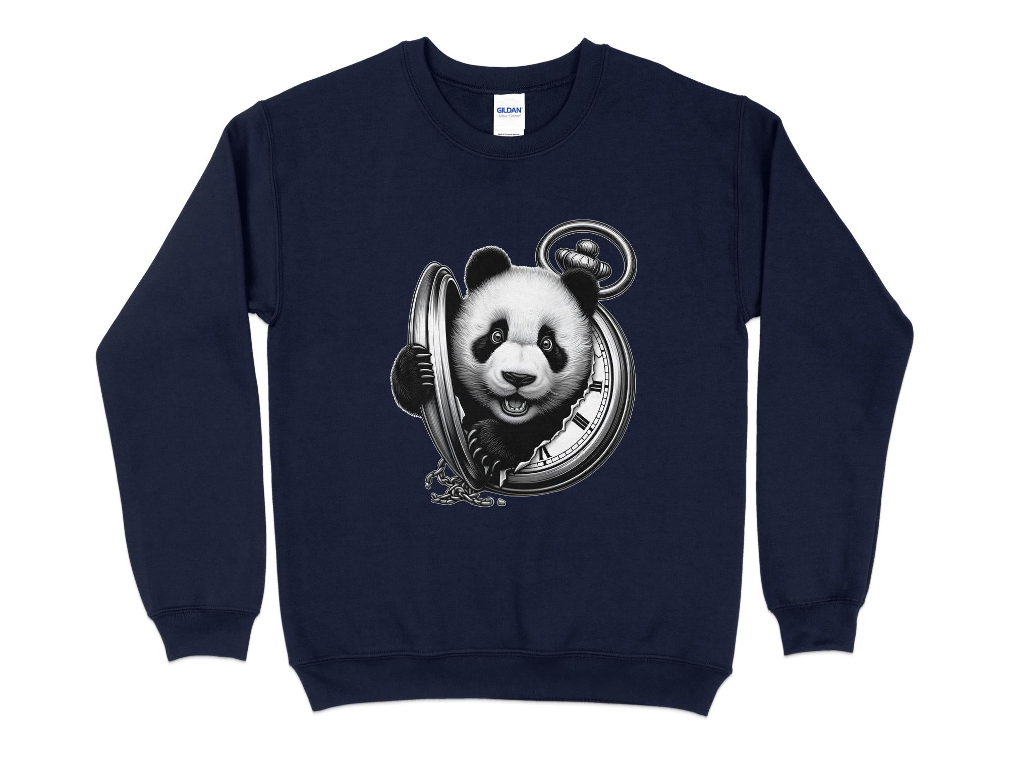 Panda - Coloured Gildan Sweatshirt Realistic Animal Talisman Unisex Cute Tee Graphic Design