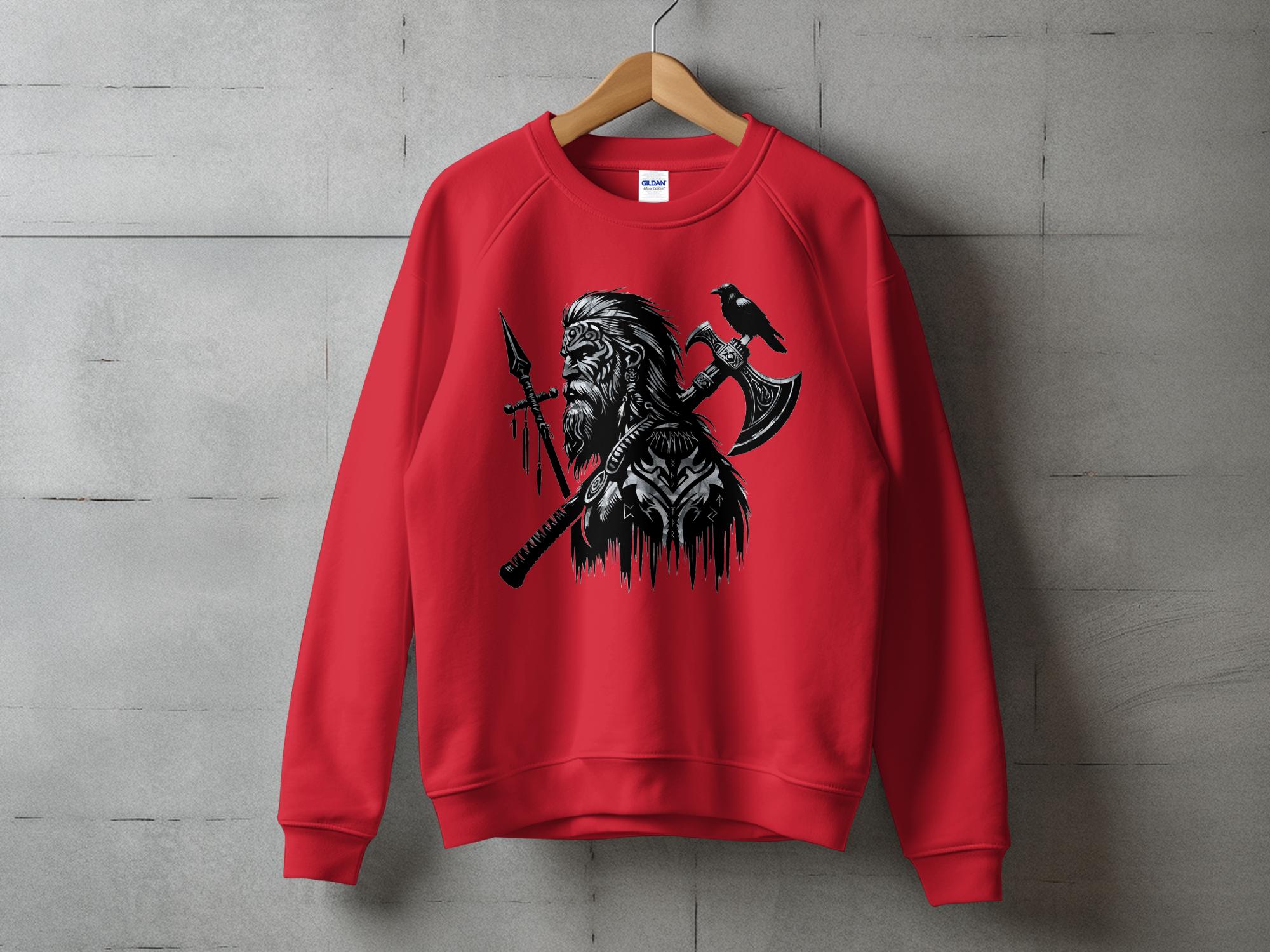 Viking Courage - Coloured Gildan Sweatshirt Norse Talisman Men Women Unisex Valhalla Tee