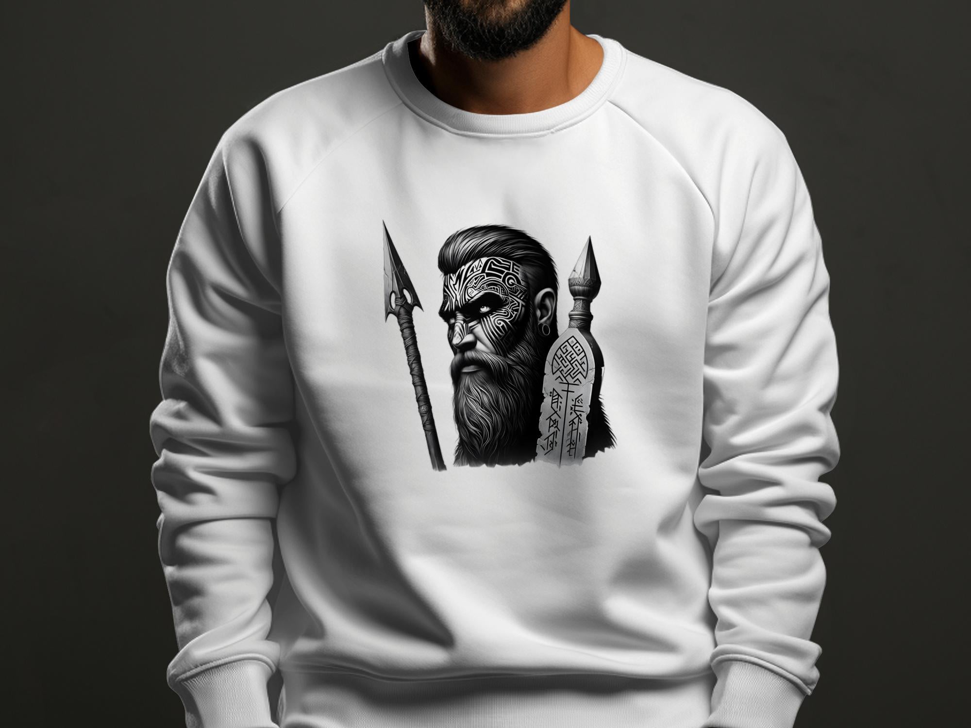 Viking Tenacity - Coloured Gildan Sweatshirt Realistic Norse Talisman Men Women Unisex Valhalla Tee Graphic Design