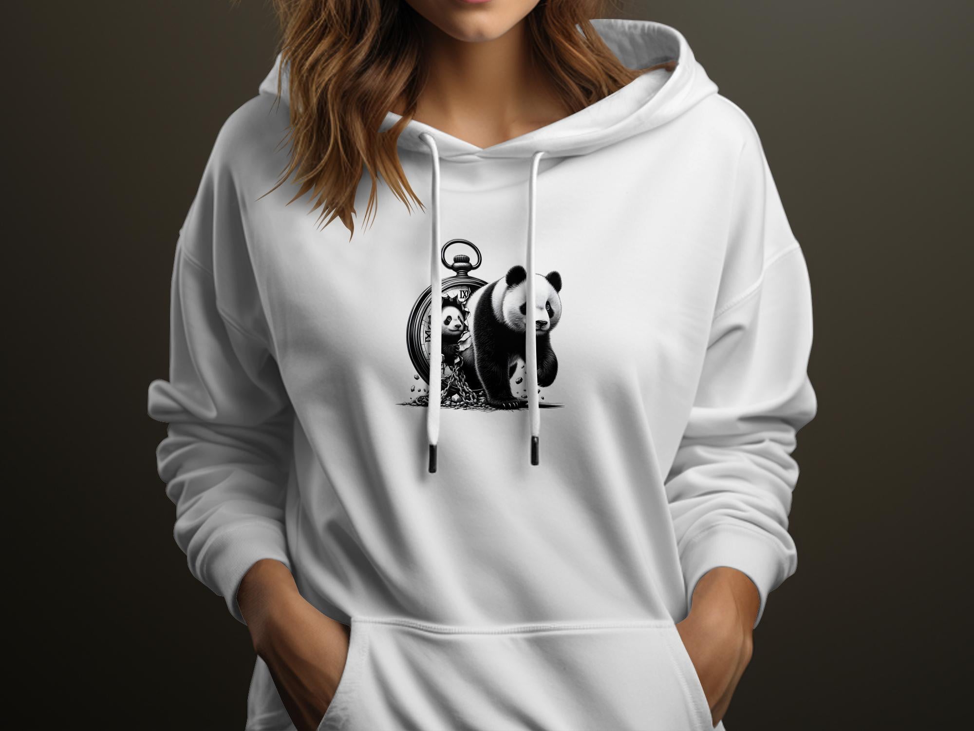 Panda - Coloured Gildan Hoodie Realistic Animal Talisman Unisex Cute Tee Graphic Design