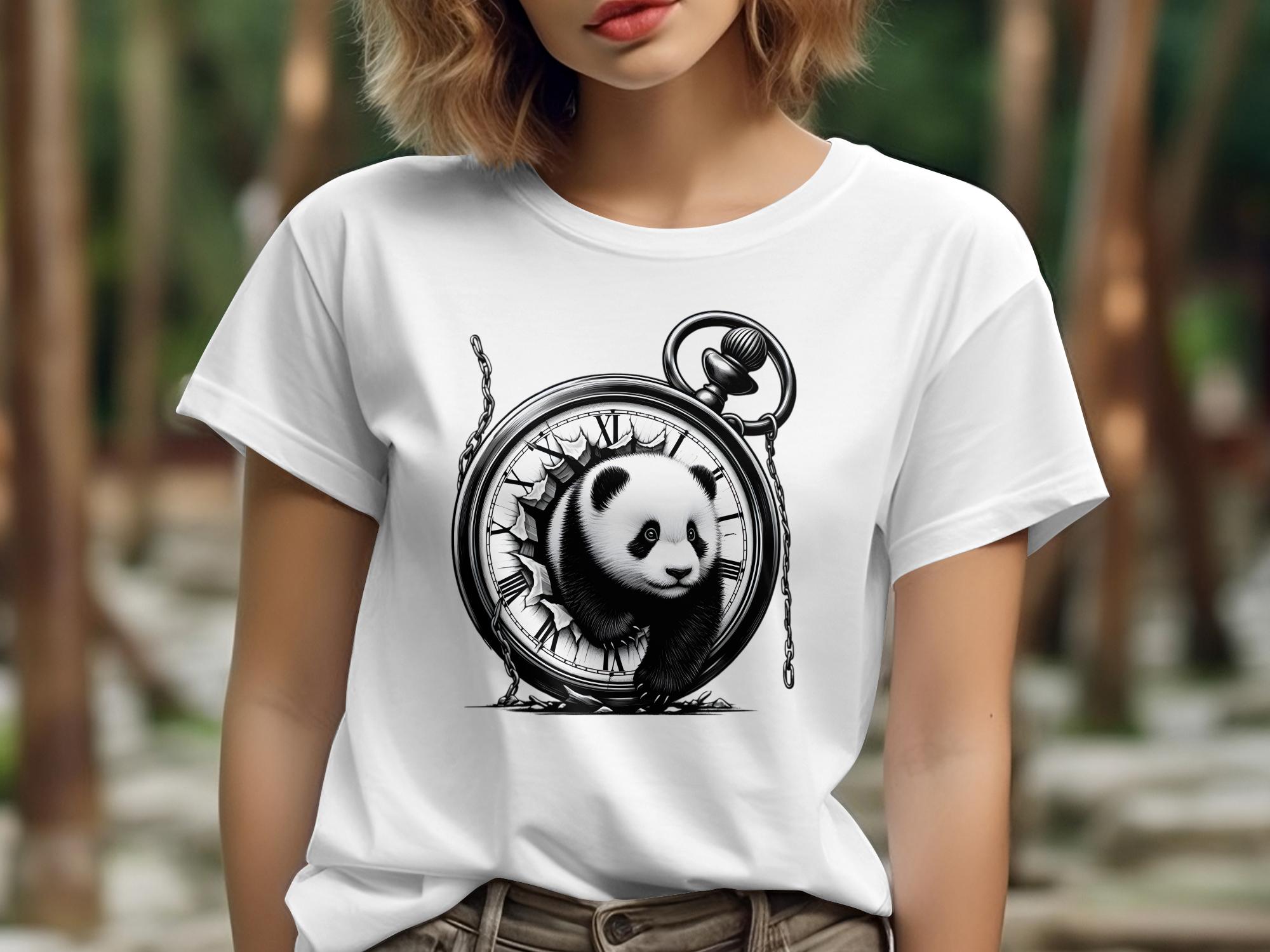 Panda - Coloured Gildan T-Shirt Realistic Animal Talisman Unisex Cute Tee Graphic Design